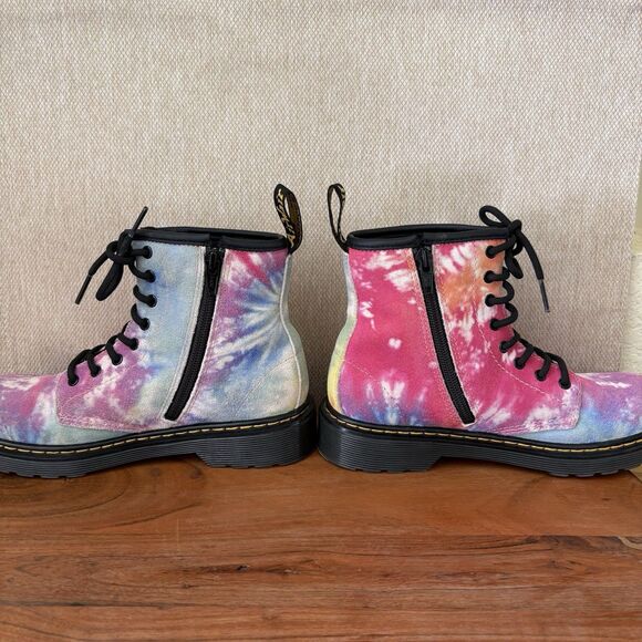 Dr. Martens Rainbow 1460 Junior Tie Dye Colorful Ombre Pascal Boots Youth Size 3 - Picture 4 of 9